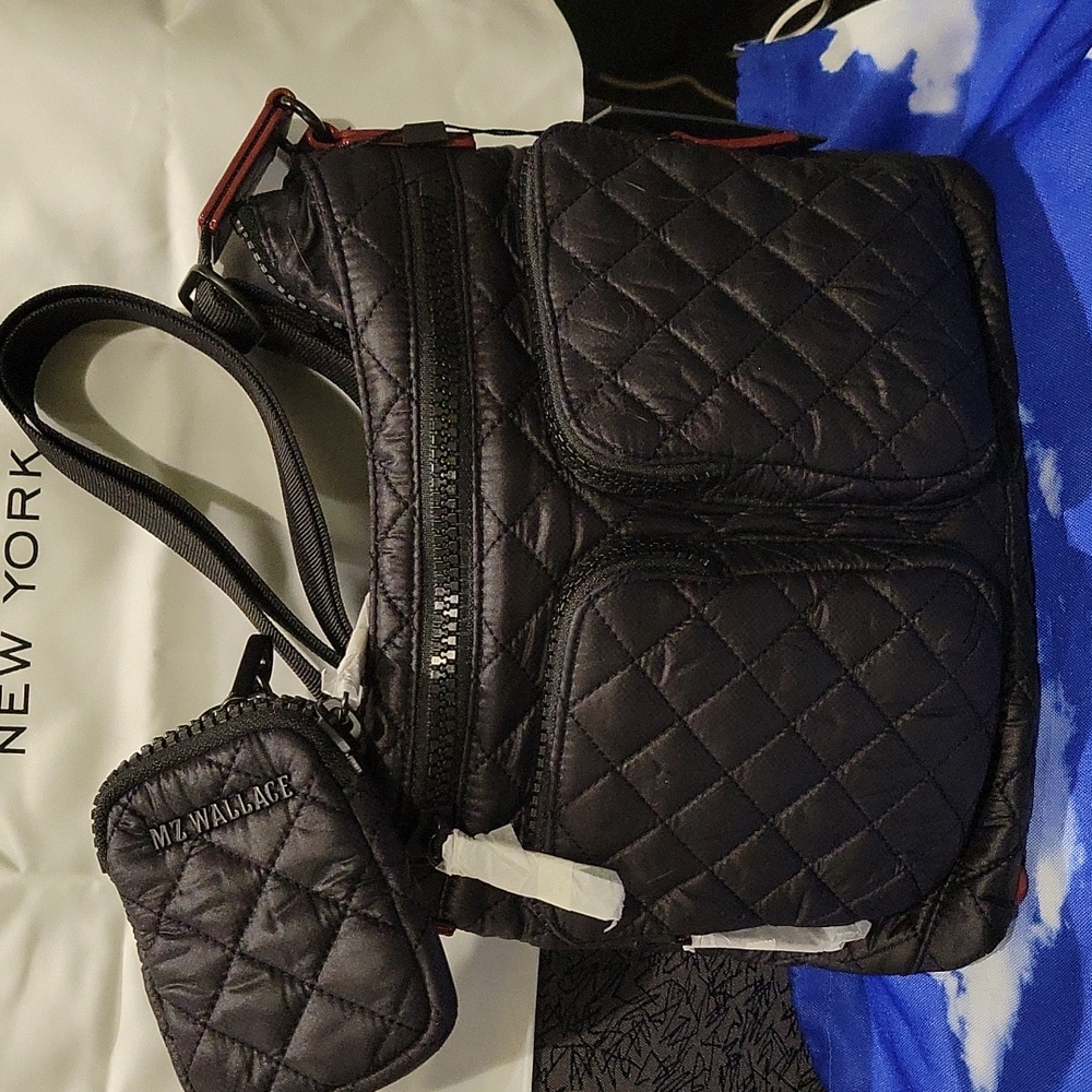 MZ Wallace Quilted Mia pouch bundle NWT